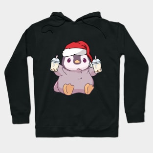 Christmas Cute Little Pengu Boba Hoodie